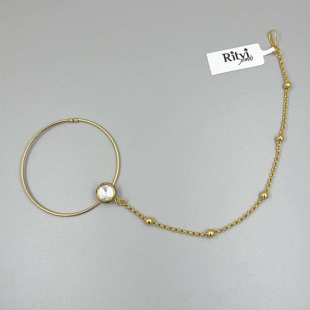 1-3.jpg Ritvi Tishya Kundan Nose Ring/Nath - Image 1