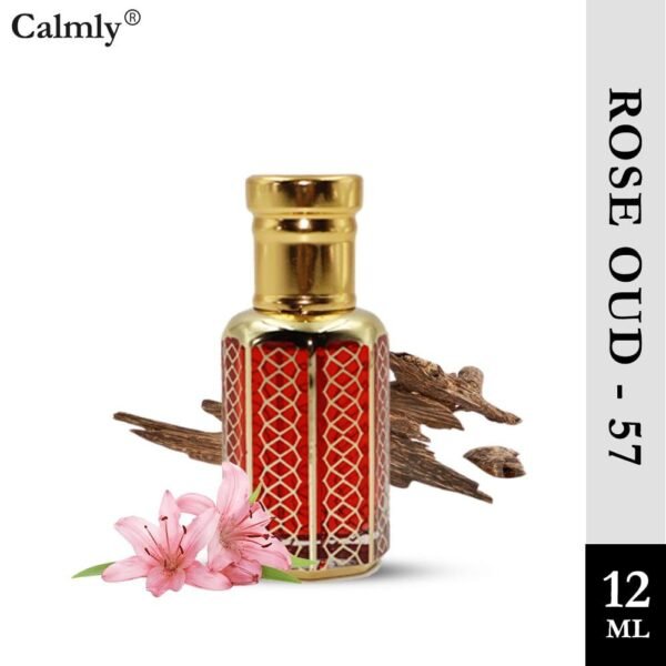 Calmly Rose Oud 57 Attar (12ml)
