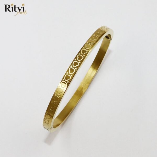 Gold Plated Heart Shape Bracelet For Kids