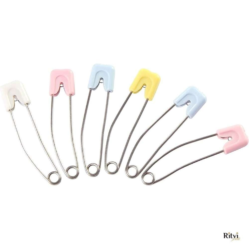 Ritvi-Multicolor-Colorful-FruitShape-Stainless-Steel-Safety-Pin-For-Women-5-pcs-02-1.jpg Ritvi Multicolor Steel Safety Pin For Women (5 pcs) - Image 1