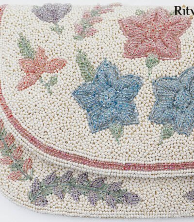 Ruma Handmade Japanese Beads Clutch