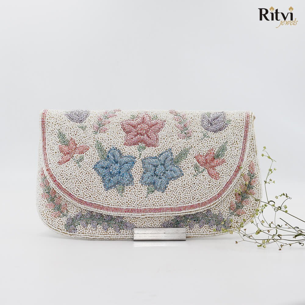 Ruma Japanese Beads Handmade bag Ruma Handmade Japanese Beads Clutch