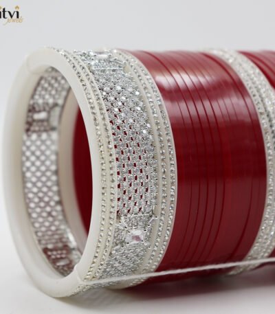 ekantha maroon bridal chura 1 Chura Ceremony