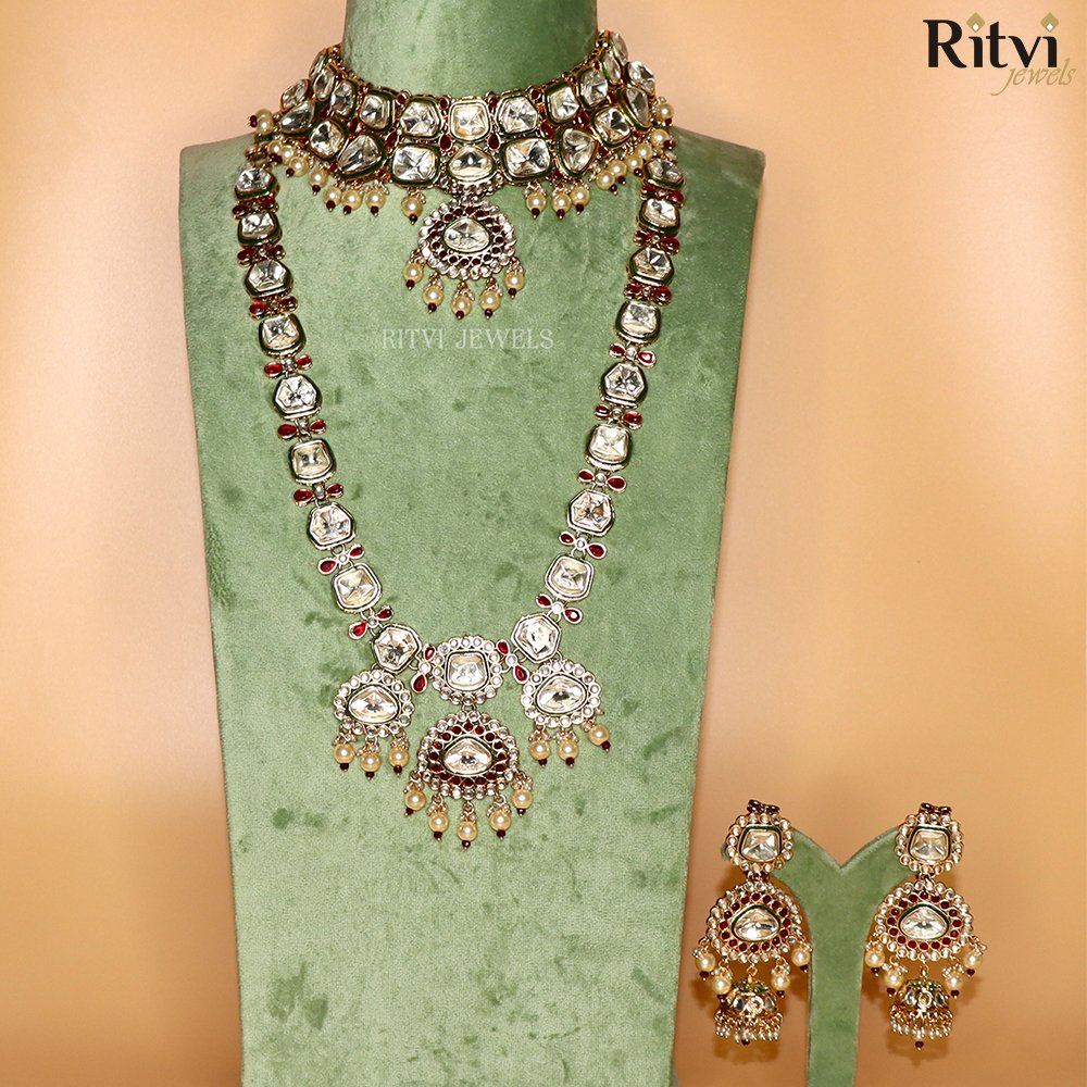 atreyi 1 Atreyi Ruby Kundan Set