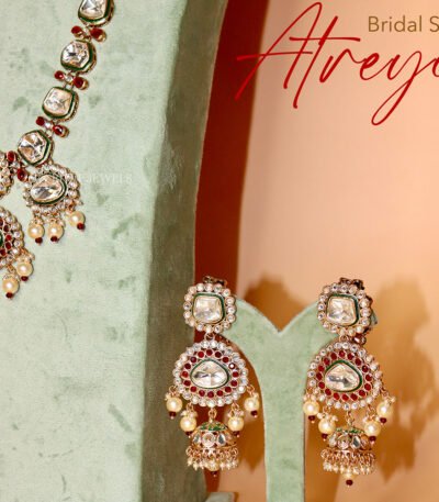 Atreyi Ruby Kundan Set