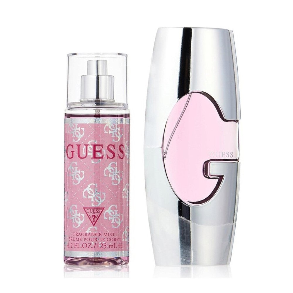 Guess Pink Women Gift Set - Eau de Parfum - (Perfume 75ml + Body Mist 125ml) 01
